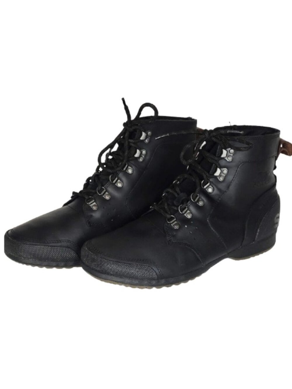 Sorel Ankeny Mid Hiker Boot Men's Size 13 Black Waterproof Leather Trail Hiking